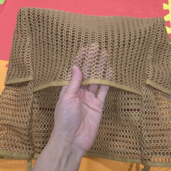 Mesh Beach Bag Tote with 8 Pockets - Large Pool Bag & Sand-Free Toy Organizer - - Picture 4 of 11